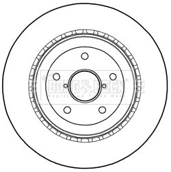 BORG & BECK Тормозной диск BBD5252